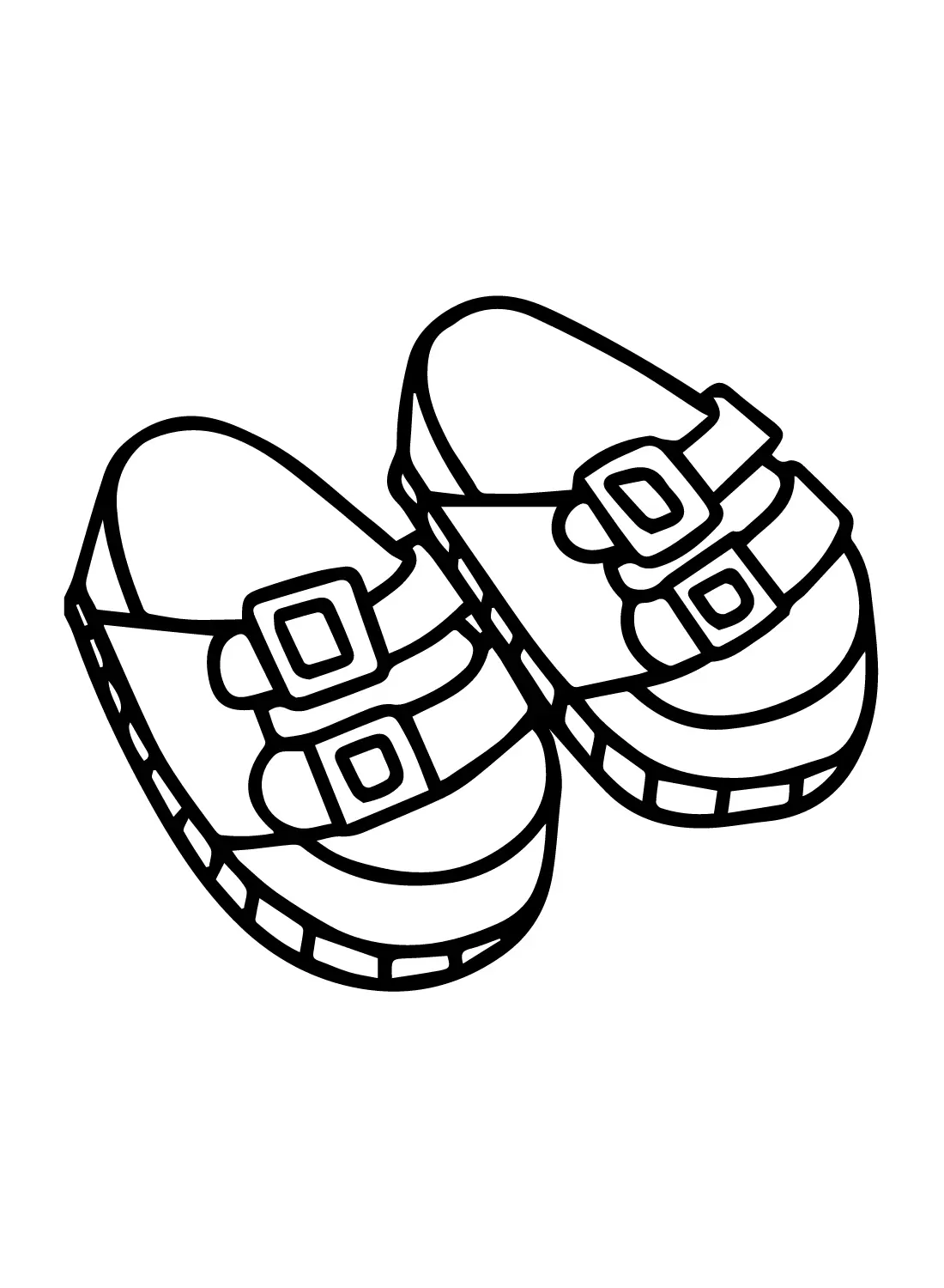 Sandals Coloring Pages 12