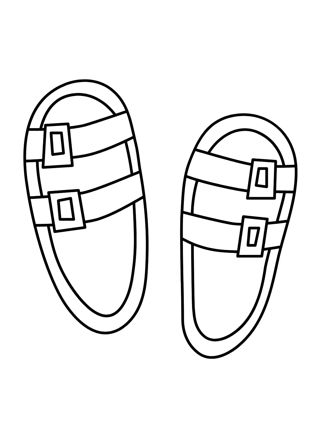 Sandals Coloring Pages 25