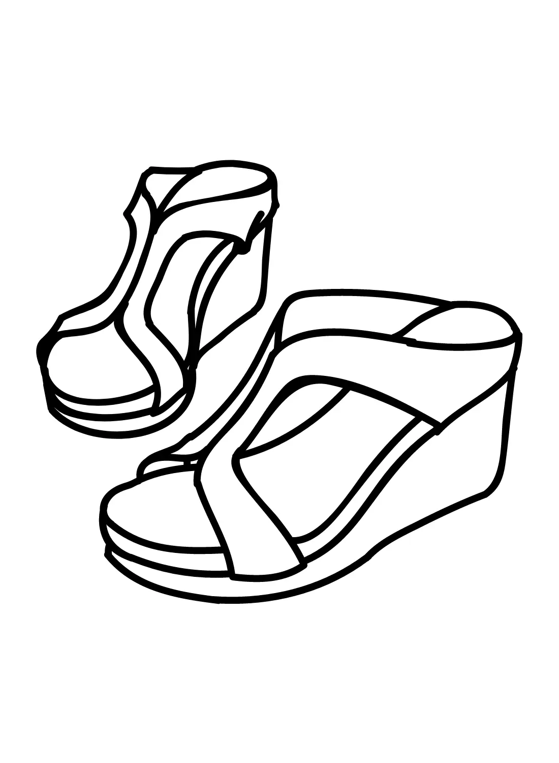 Sandals Coloring Pages 26