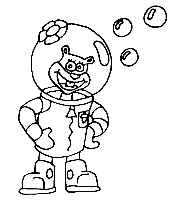 Desenhos de Sandy Bochechas Para Colorir 20