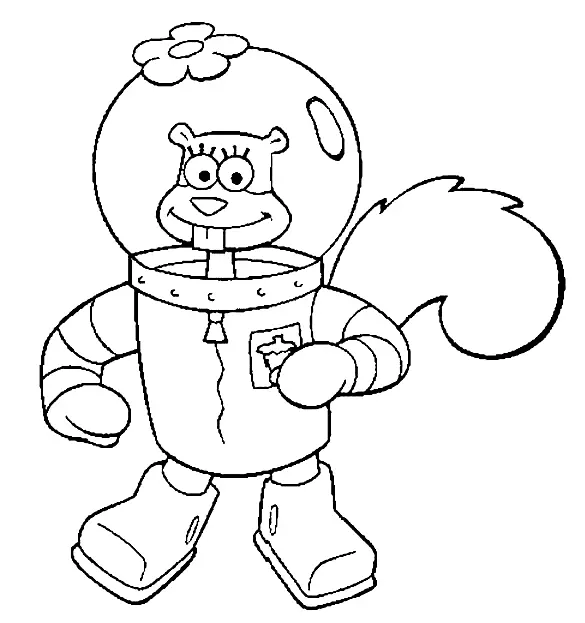 Sandy Cheeks Coloring Pages 25