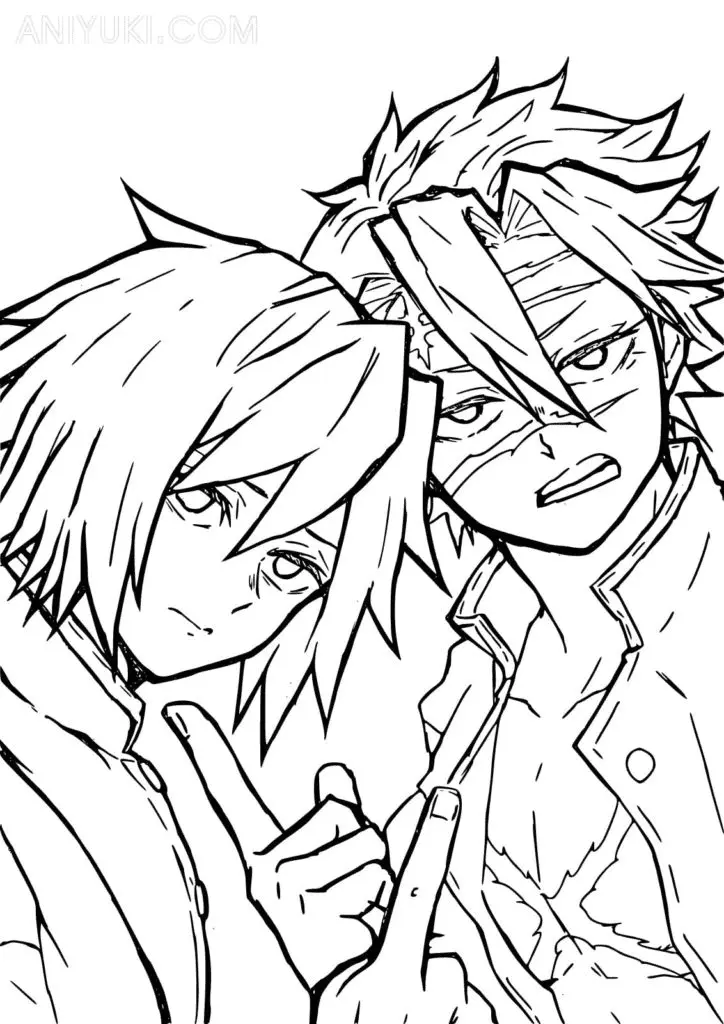 Sanemi Shinazugawa Para Colorear 23