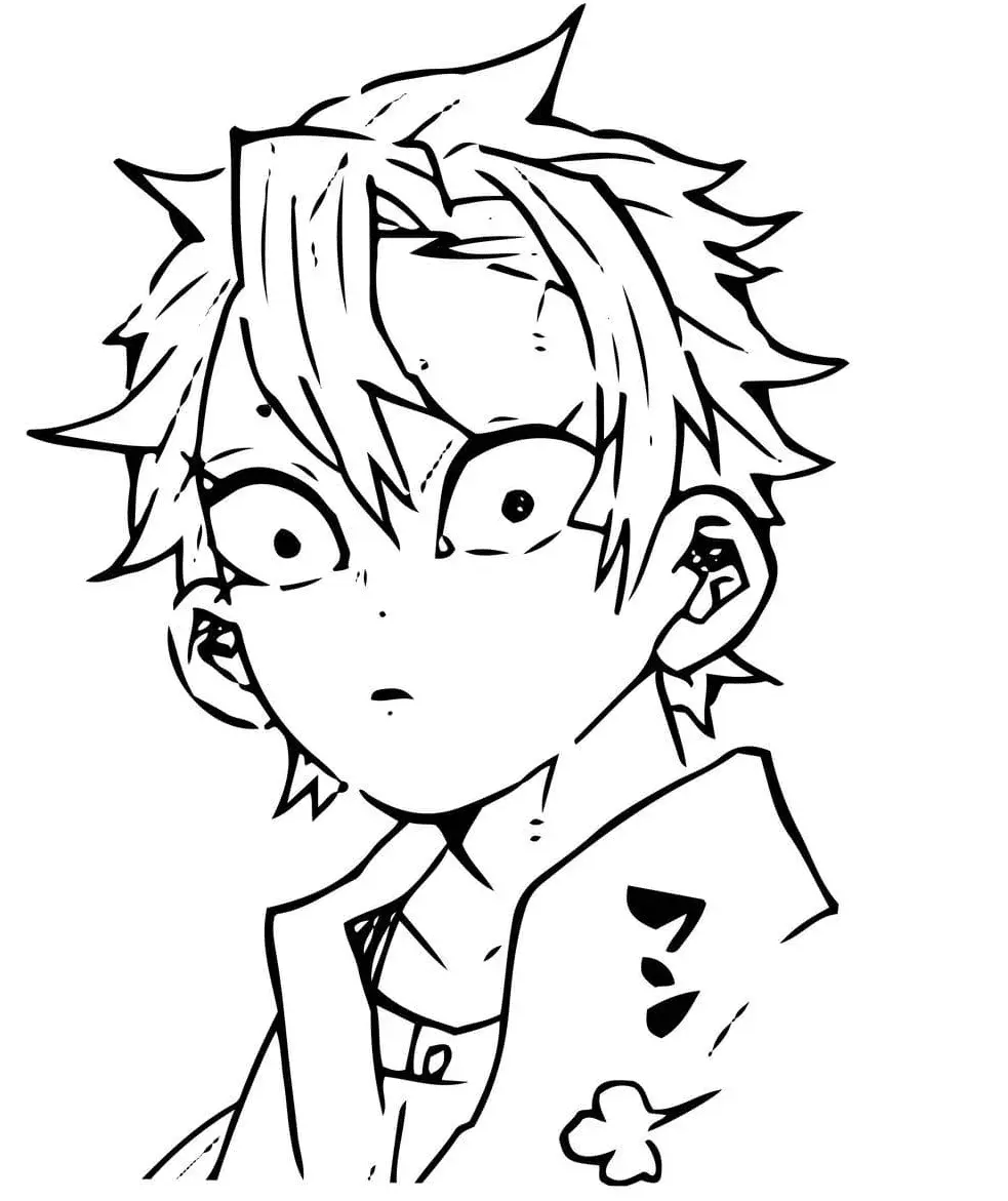Sanemi Shinazugawa Para Colorear 34