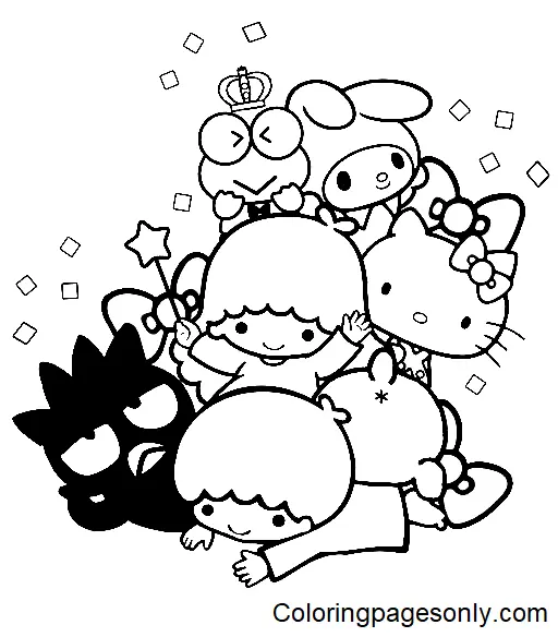 Sanrio Characters Coloring Pages 28