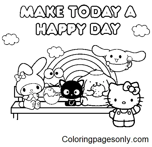 Sanrio Characters Coloring Pages 35