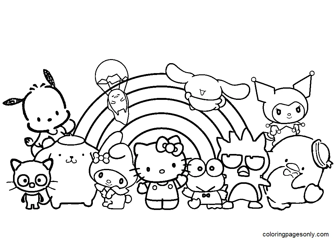 Sanrio Characters Coloring Pages 6