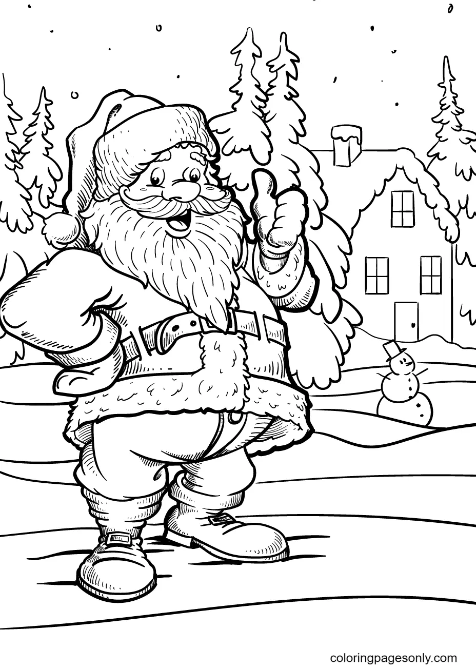 Santa Claus Coloring Pages 108