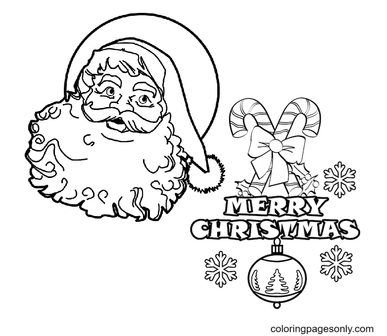 Weihnachtsmann Ausmalbilder 129
