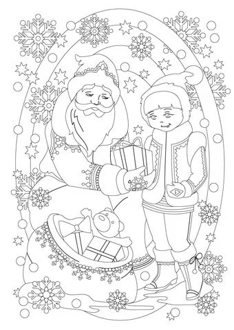 Weihnachtsmann Ausmalbilder 133