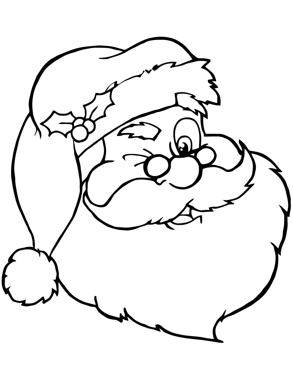 Papa Noel Para Colorear 14