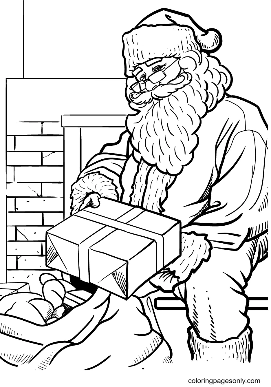 Santa Claus Coloring Pages 140