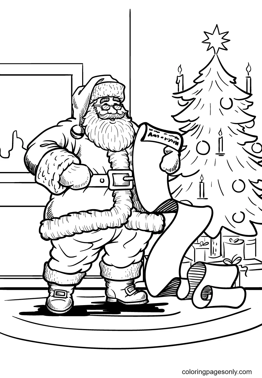 Santa Claus Coloring Pages 146