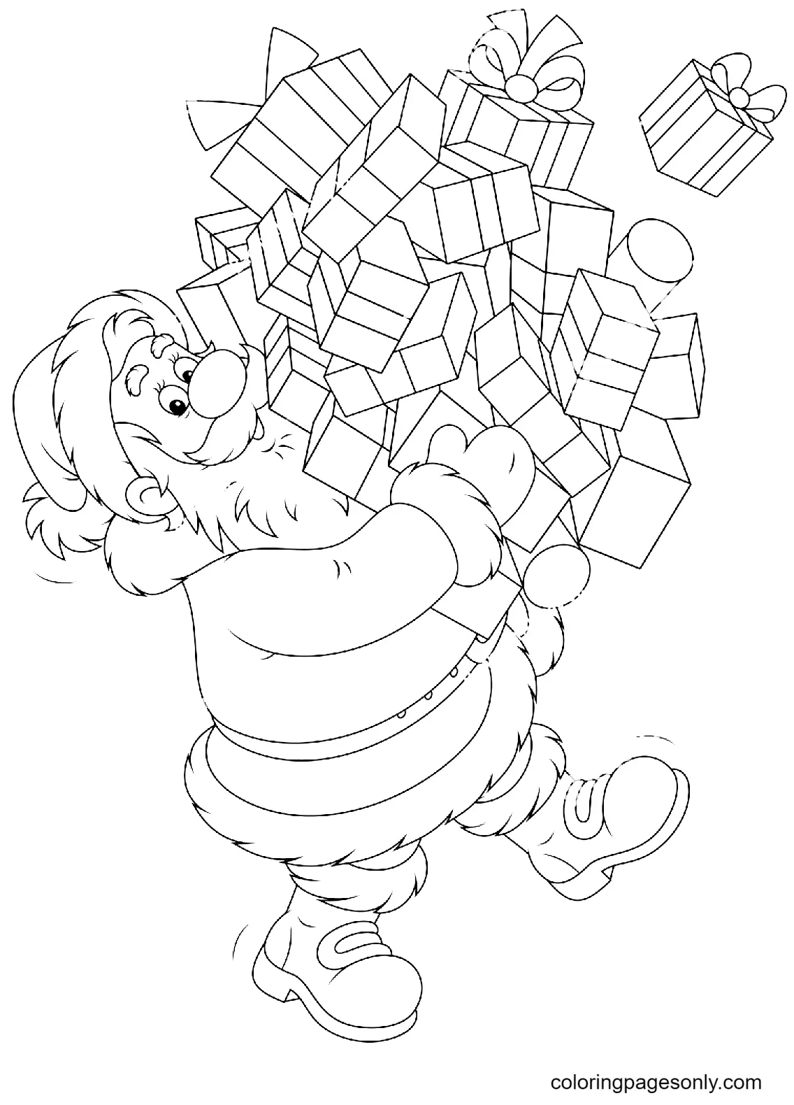Weihnachtsmann Ausmalbilder 154