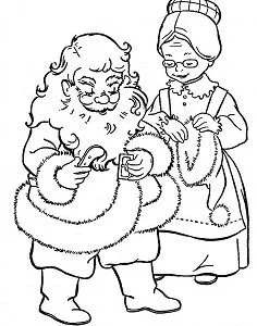Weihnachtsmann Ausmalbilder 17