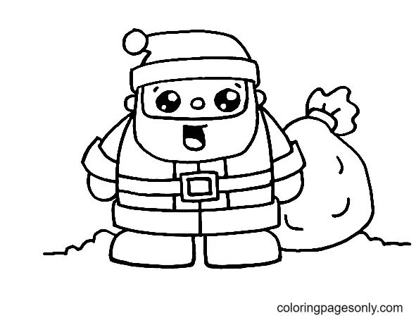 Weihnachtsmann Ausmalbilder 18