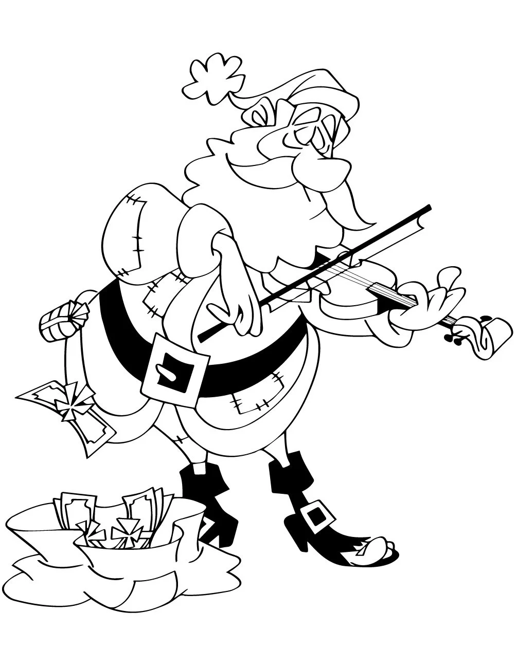 Desenhos de Santa Claus Para Colorir 24