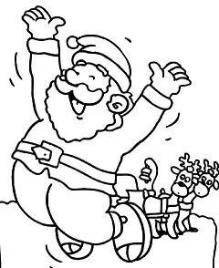 Papa Noel Para Colorear 27