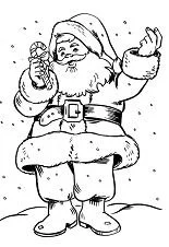 Papa Noel Para Colorear 37