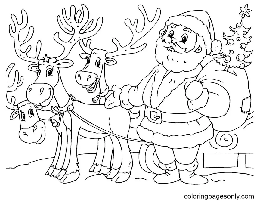 Weihnachtsmann Ausmalbilder 41