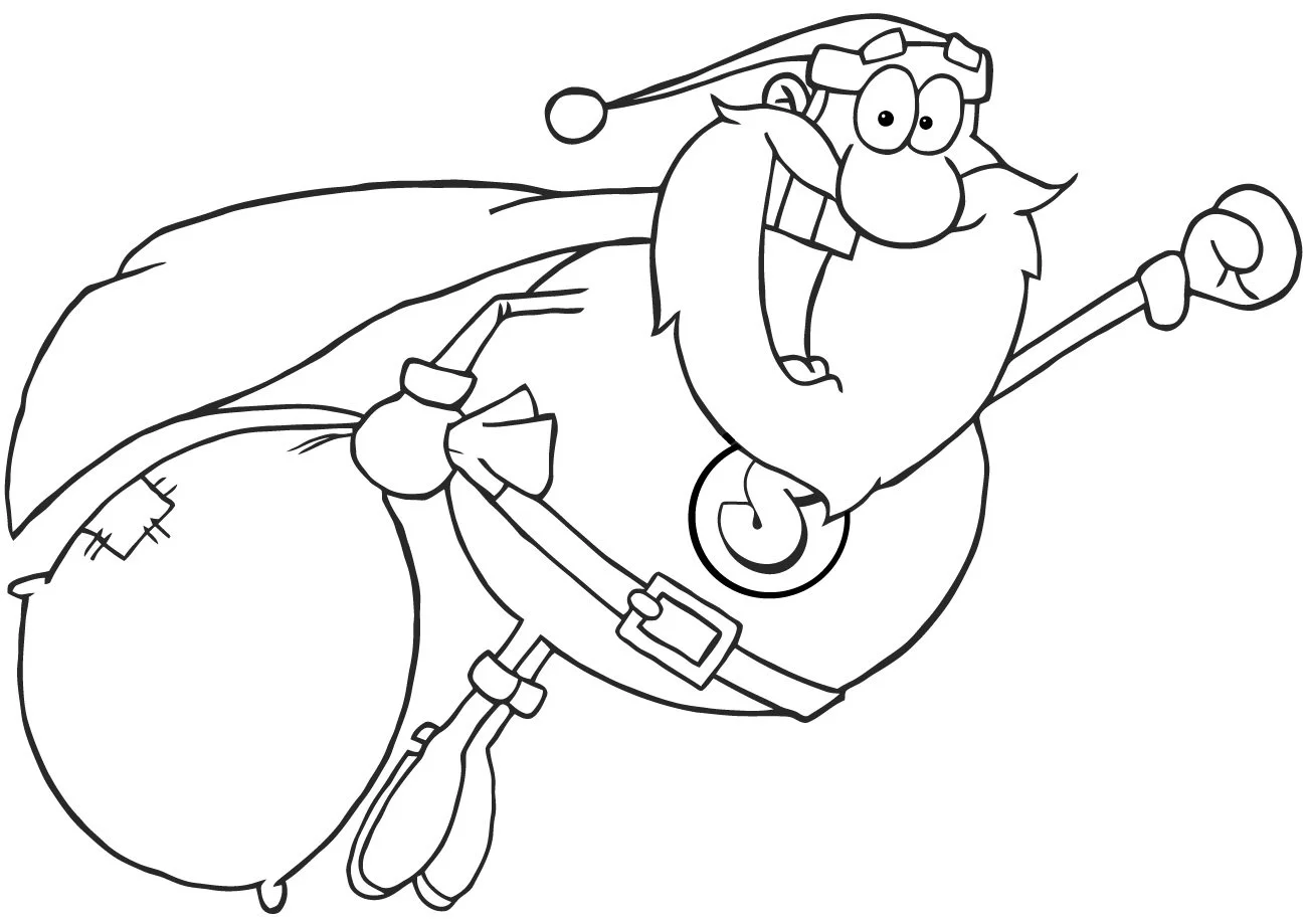 Weihnachtsmann Ausmalbilder 42