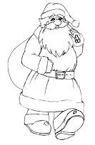 Papa Noel Para Colorear 44