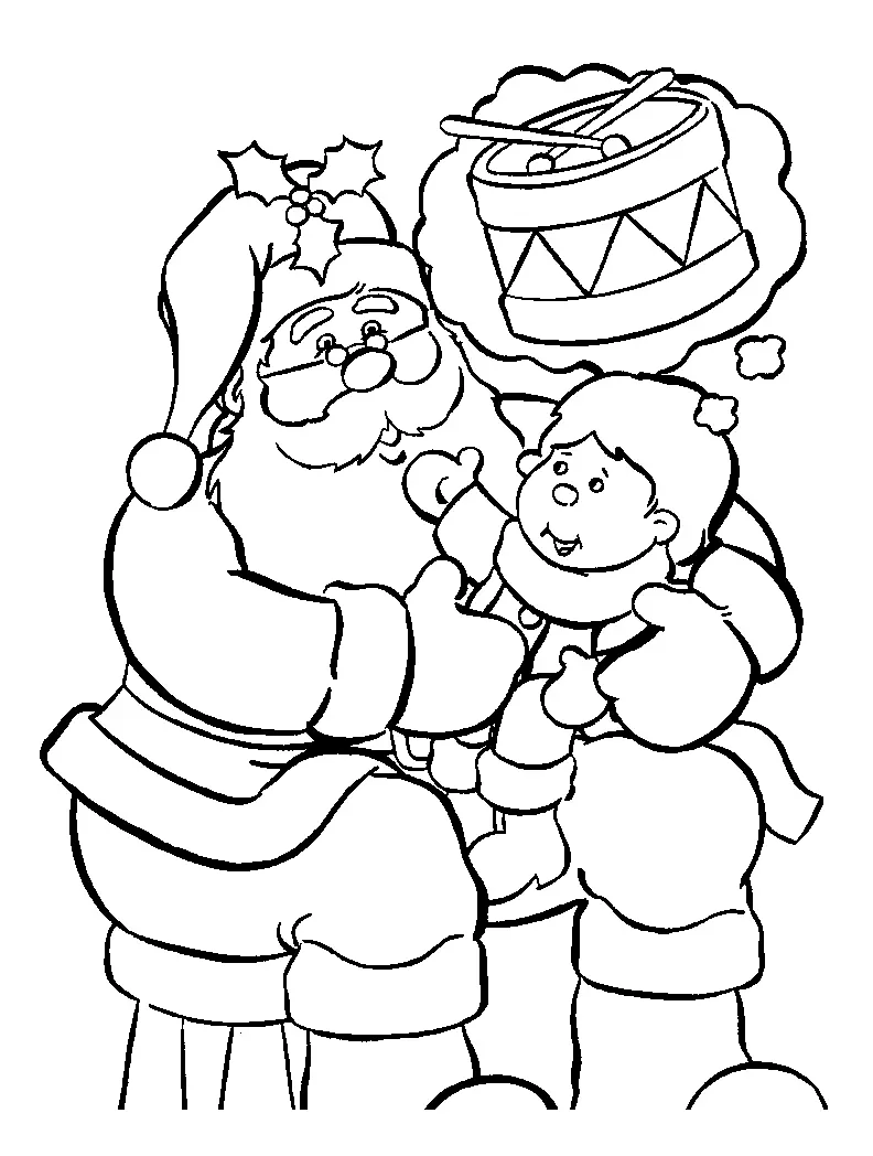Desenhos de Santa Claus Para Colorir 45