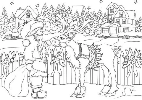Desenhos de Santa Claus Para Colorir 55