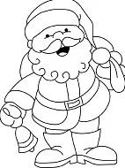 Papa Noel Para Colorear 64