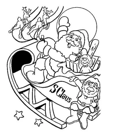 Weihnachtsmann Ausmalbilder 71