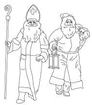 Papa Noel Para Colorear 73