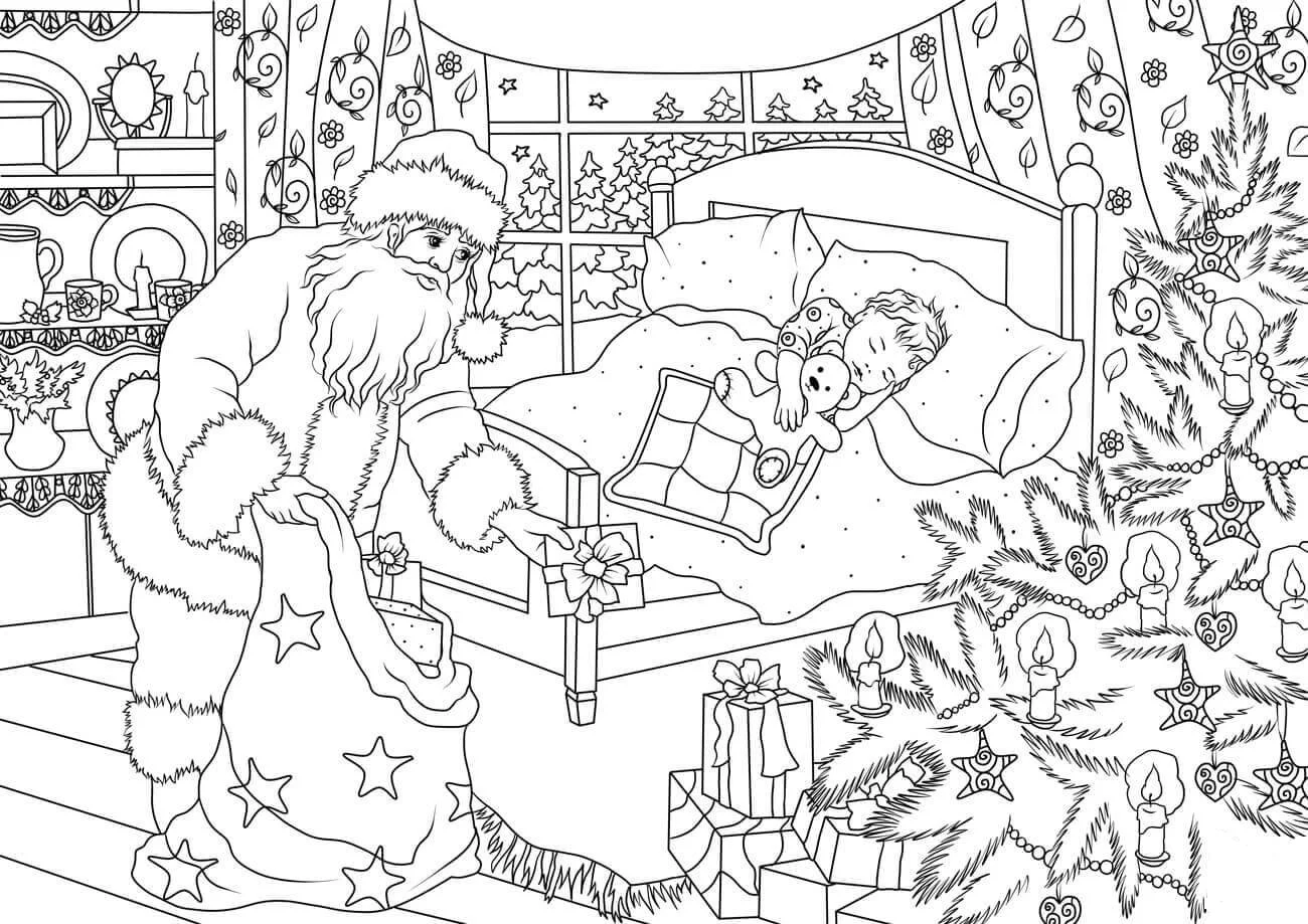Weihnachtsmann Ausmalbilder 75