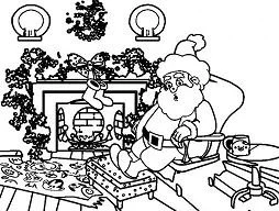 Papa Noel Para Colorear 84