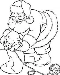 Papa Noel Para Colorear 87