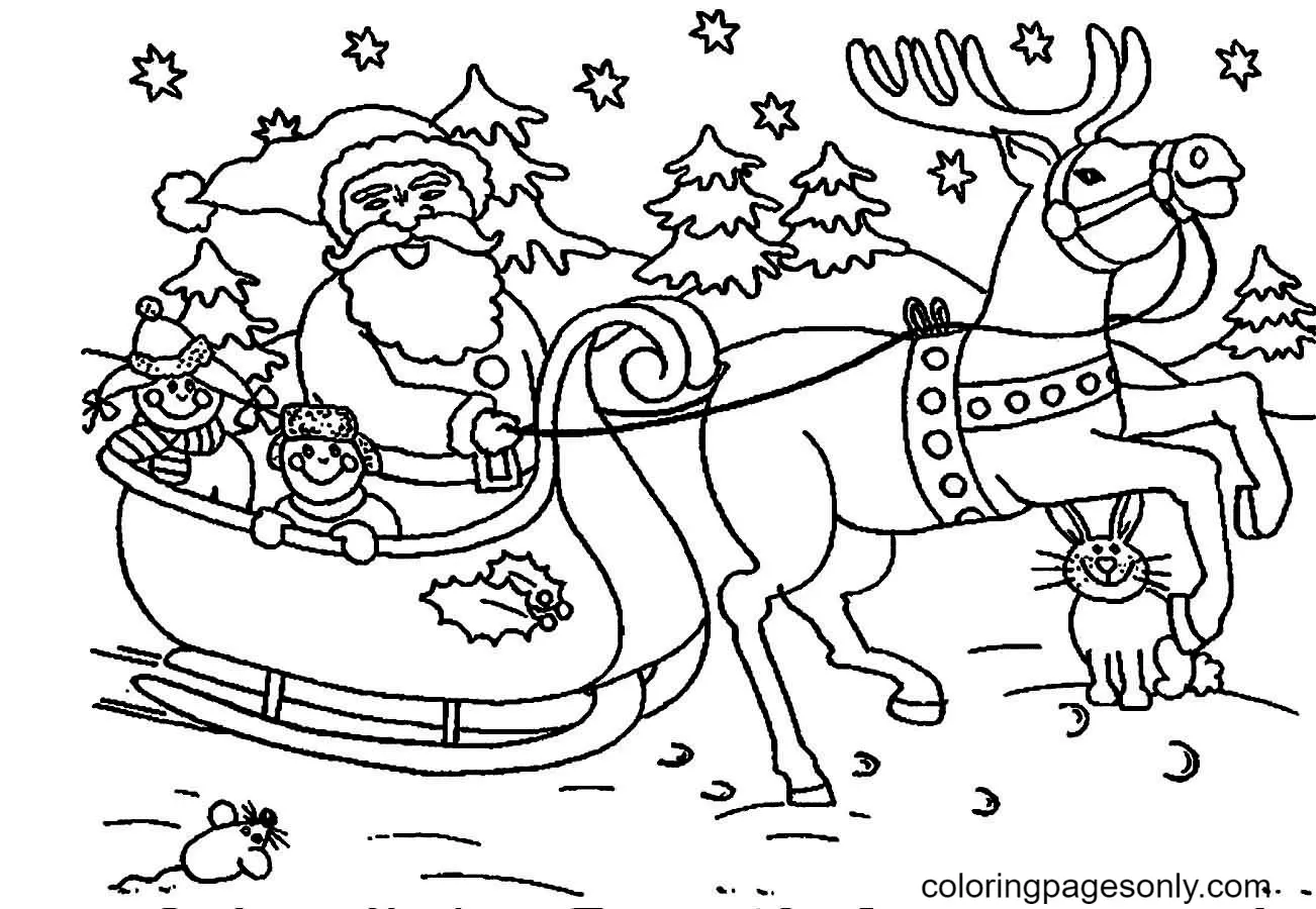 Santa Claus Coloring Pages 90