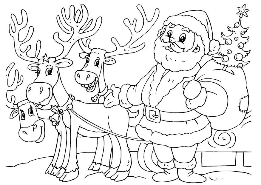 Weihnachtsmann Ausmalbilder 294