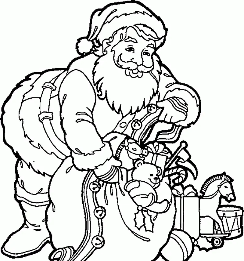 Weihnachtsmann Ausmalbilder 182