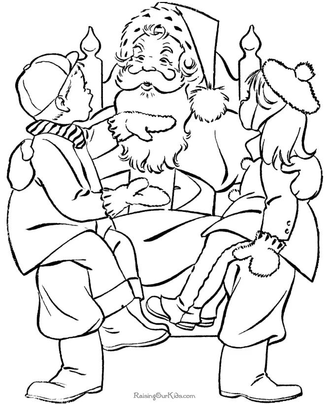 Weihnachtsmann Ausmalbilder 225