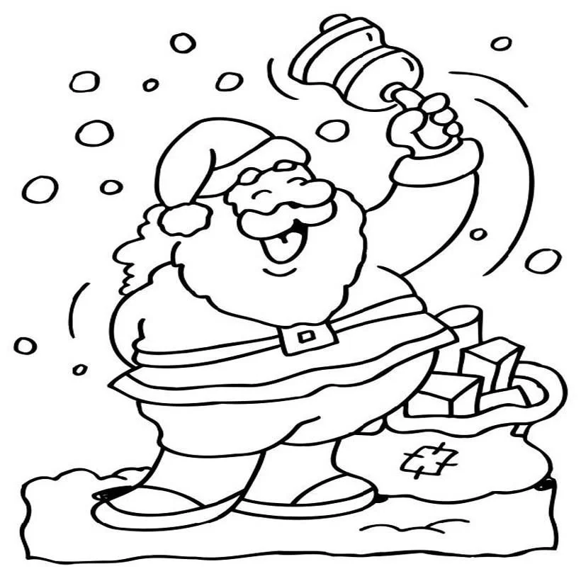 Weihnachtsmann Ausmalbilder 253