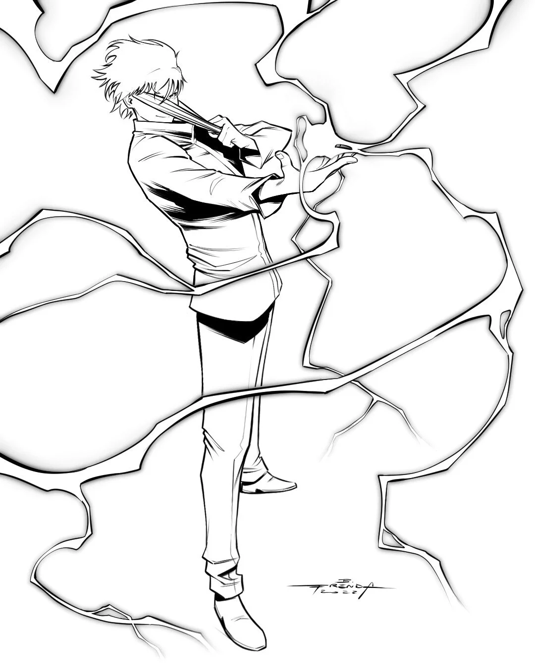 Satoru Gojo Ausmalbilder 24