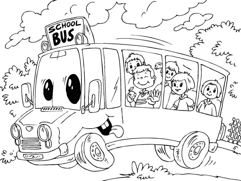 Desenhos de Onibus Escolar Para Colorir 29