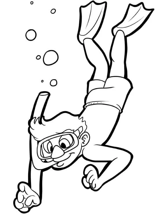 Scuba Diving Coloring Pages 16