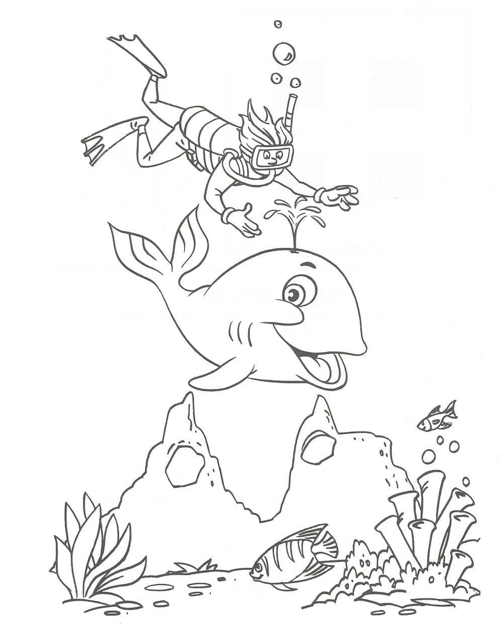 Scuba Diving Coloring Pages 17