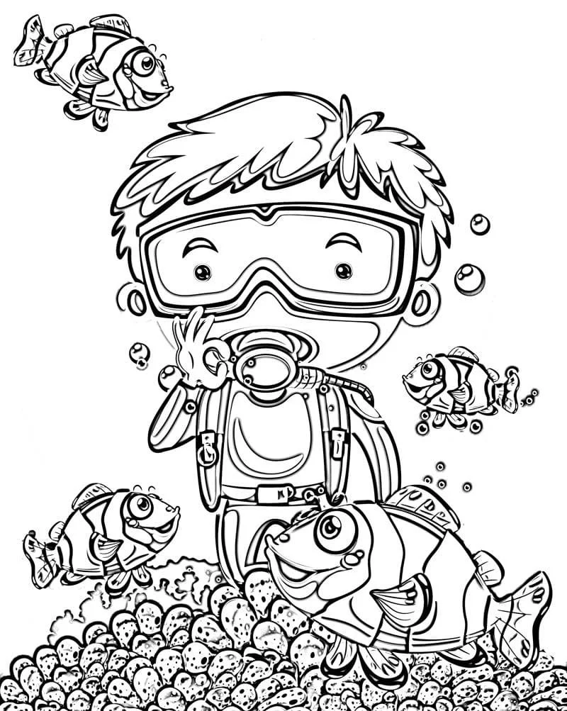 Scuba Diving Coloring Pages 21