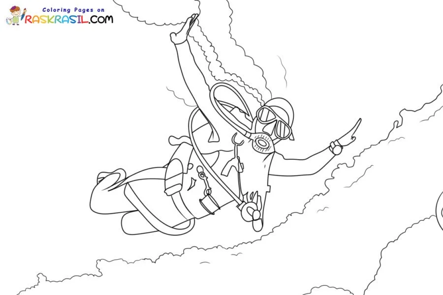 Scuba Diving Coloring Pages 3