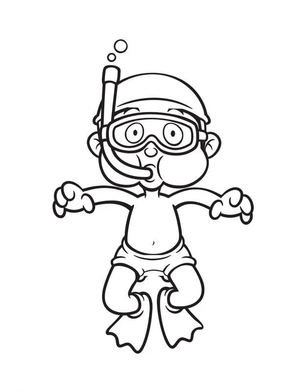 Scuba Diving Coloring Pages 33