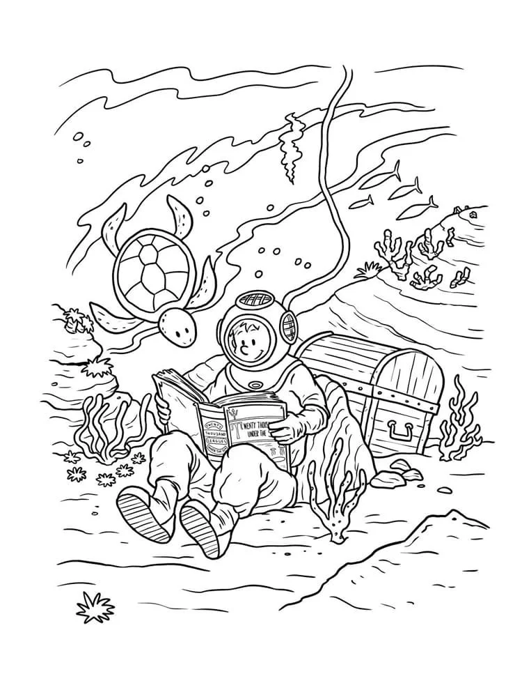 Scuba Diving Coloring Pages 35