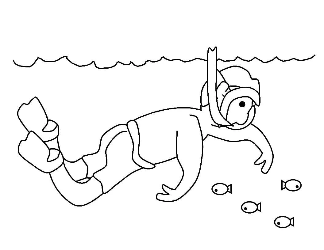 Scuba Diving Coloring Pages 36