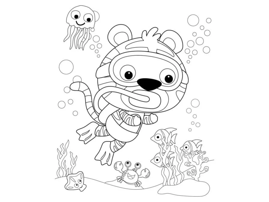 Scuba Diving Coloring Pages 38