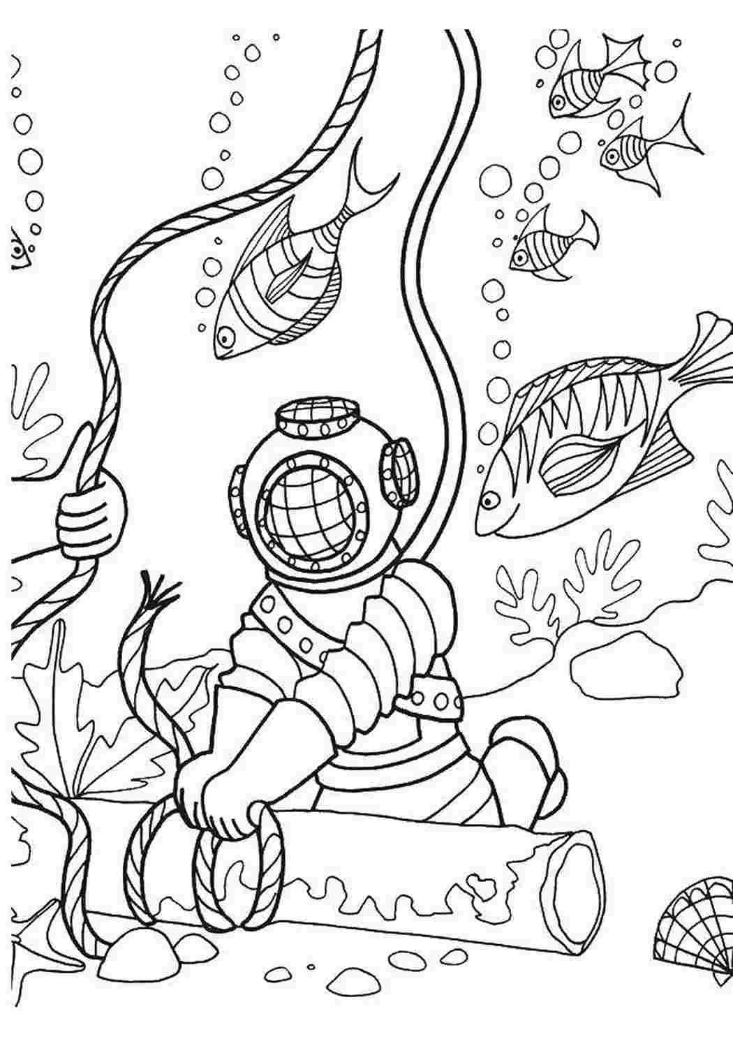 Scuba Diving Coloring Pages 40