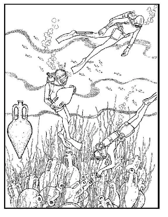 Scuba Diving Coloring Pages 45